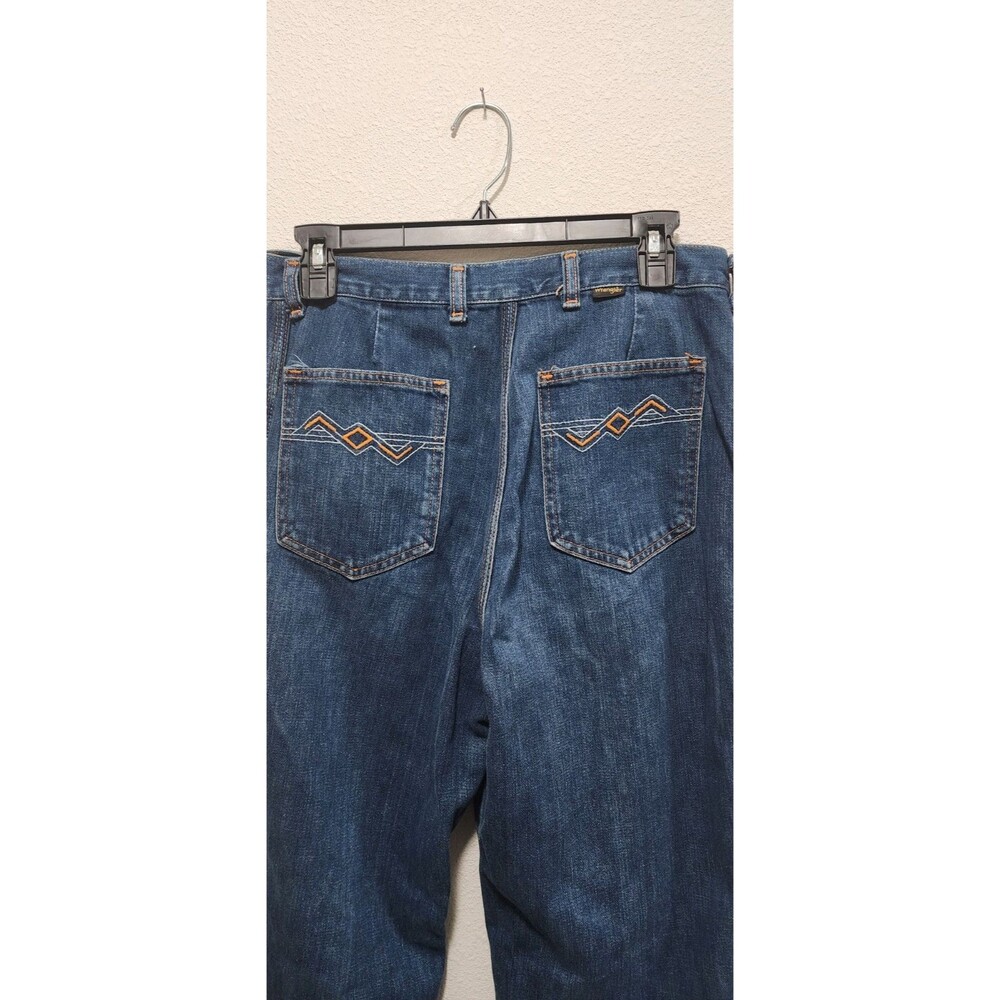 Wrangler Womens High Waist Hippie Jeans 70's Coin Pocket Made In USA Sz 30X33 - Picture 7 of 10